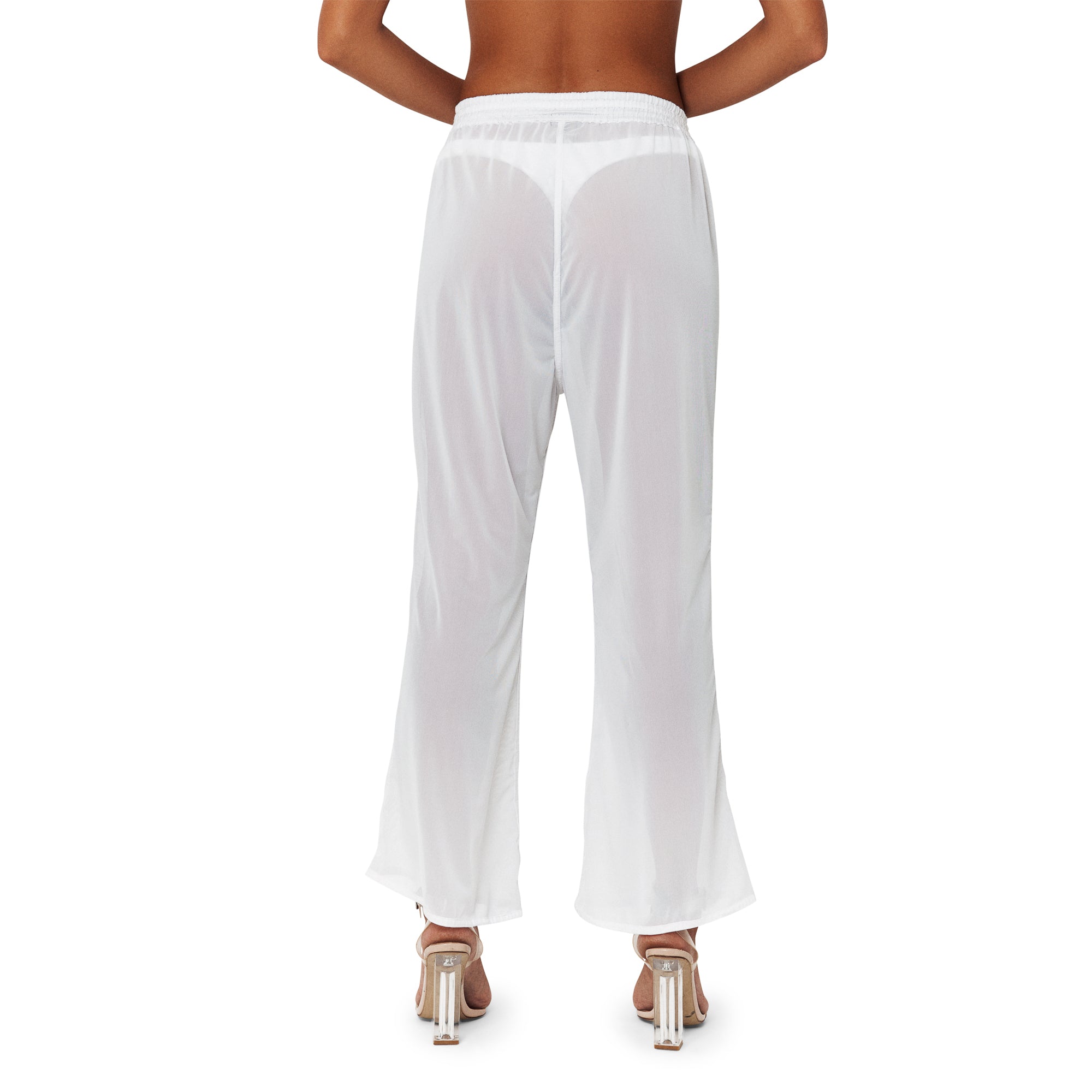 Togo Mesh Trousers Blanc