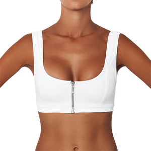 Ziggy Rib Top Blanc