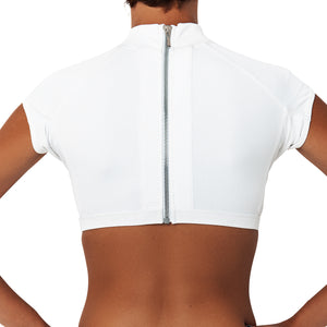 Mono Rib Top Blanc