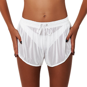 Jovi Mesh Shorts Blanc