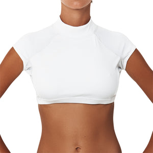Mono Rib Top Blanc