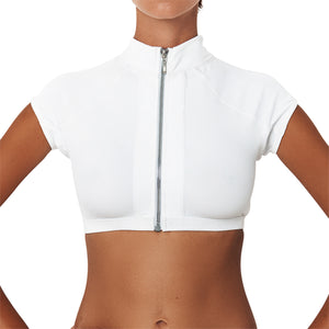 Mono Rib Top Blanc
